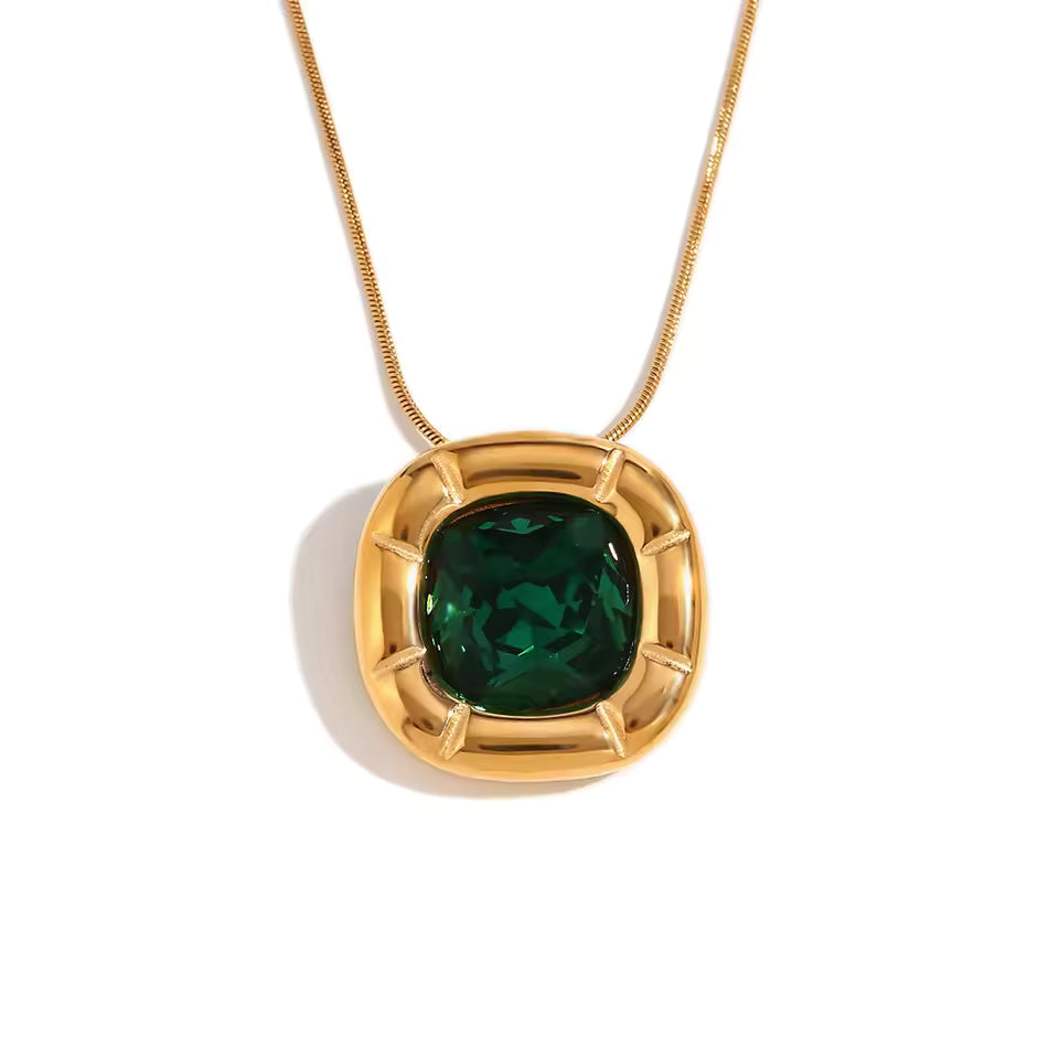 The Olympia Set - Stainless Steel Necklace, Earring, Ring