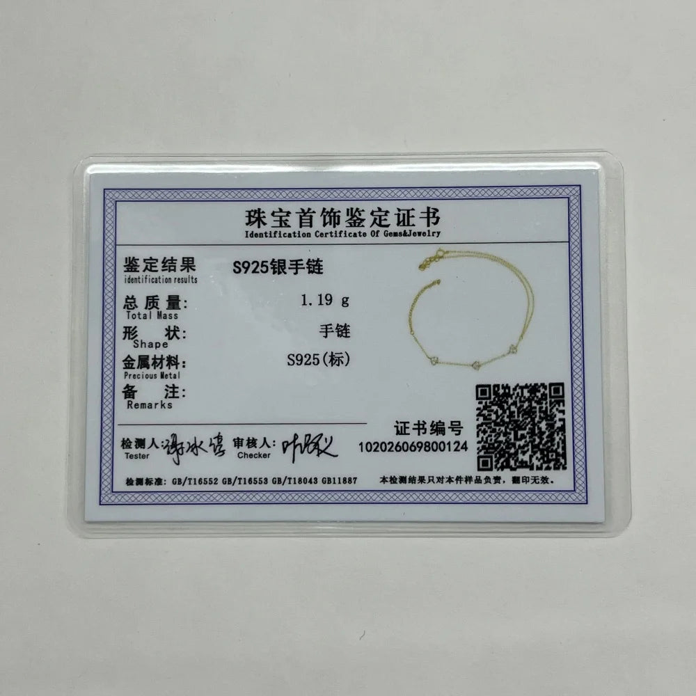 925 Sterling Silver Heart/Star Zircon Bracelet with Finger Design for Women Hand Chain Accessories Party Jewelry Gift